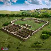 Country Low Wall. King and Country, 15mm, 28mm, 32mm - Printable Scenery | 28mm and 32mm | Wargaming | DnD | Tabletop Roleplaying