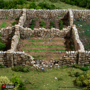 Country High Wall. King and Country, 15mm, 28mm, 32mm - Printable Scenery | 28mm and 32mm | Wargaming | DnD | Tabletop Roleplaying