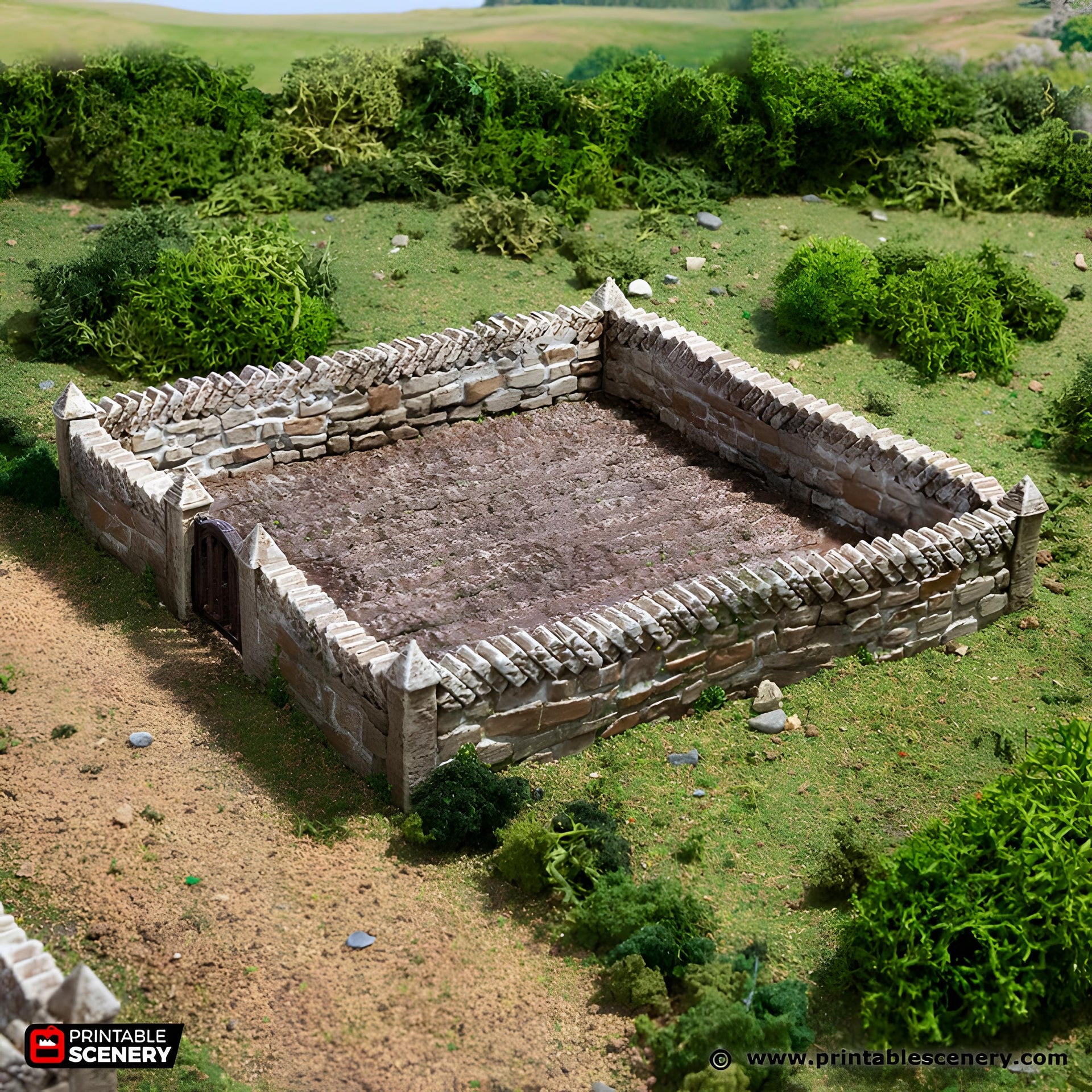 Farm Fields. King and Country, 15mm, 28mm, 32mm - Printable Scenery | 28mm and 32mm | Wargaming | DnD | Tabletop Roleplaying