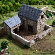 Farm Pig Pen. King and Country, 15mm, 28mm, 32mm - Printable Scenery | 28mm and 32mm | Wargaming | DnD | Tabletop Roleplaying