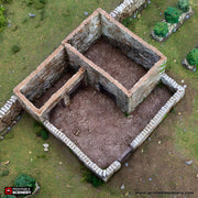 Farm Pig Pen. King and Country, 15mm, 28mm, 32mm - Printable Scenery | 28mm and 32mm | Wargaming | DnD | Tabletop Roleplaying