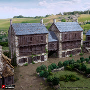 Cobblestone Way. King and Country, 15mm, 28mm, 32mm - Printable Scenery | 28mm and 32mm | Wargaming | DnD | Tabletop Roleplaying