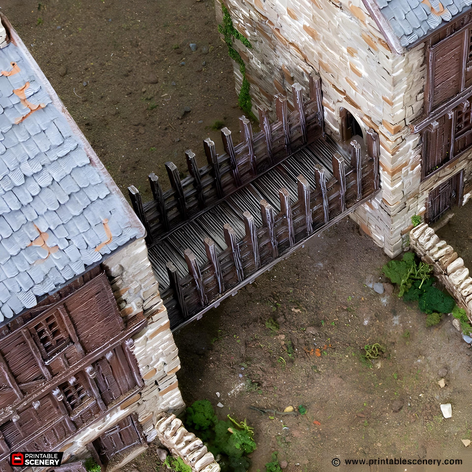 Overpass. King and Country, 15mm, 28mm, 32mm - Printable Scenery | 28mm and 32mm | Wargaming | DnD | Tabletop Roleplaying