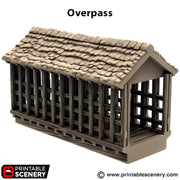 Overpass. King and Country, 15mm, 28mm, 32mm - Printable Scenery | 28mm and 32mm | Wargaming | DnD | Tabletop Roleplaying