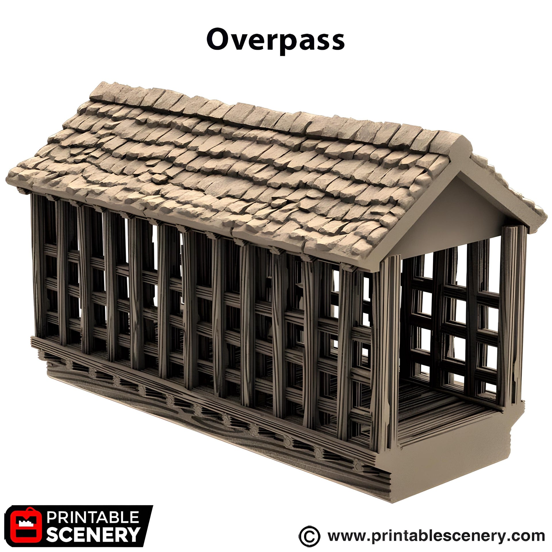 Overpass. King and Country, 15mm, 28mm, 32mm - Printable Scenery | 28mm and 32mm | Wargaming | DnD | Tabletop Roleplaying