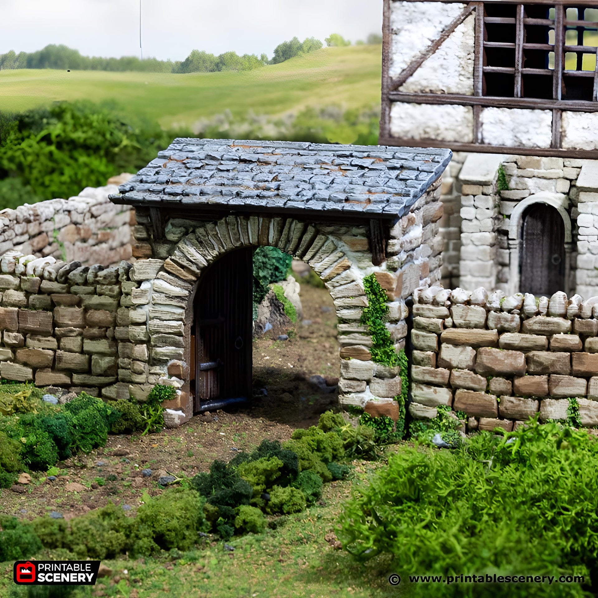Farm Gate. King and Country, 15mm, 28mm, 32mm - Printable Scenery | 28mm and 32mm | Wargaming | DnD | Tabletop Roleplaying