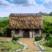 Norman Stone Barn. King and Country, 15mm, 28mm, 32mm - Printable Scenery | 28mm and 32mm | Wargaming | DnD | Tabletop Roleplaying