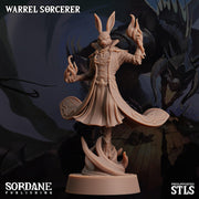 Warrel Sorcerer. Rabbitfolk Wizard - Sordane Publishing | 28mm and 32mm | Wargaming | DnD | Tabletop Roleplaying