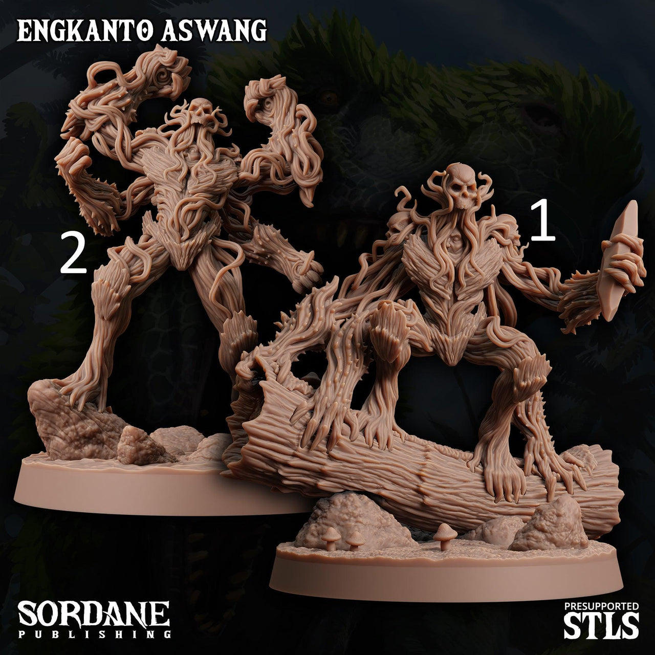 Engkanto Aswang. Undead Vine Monster - Sordane Publishing | 28mm and 32mm | Wargaming | DnD | Tabletop Roleplaying