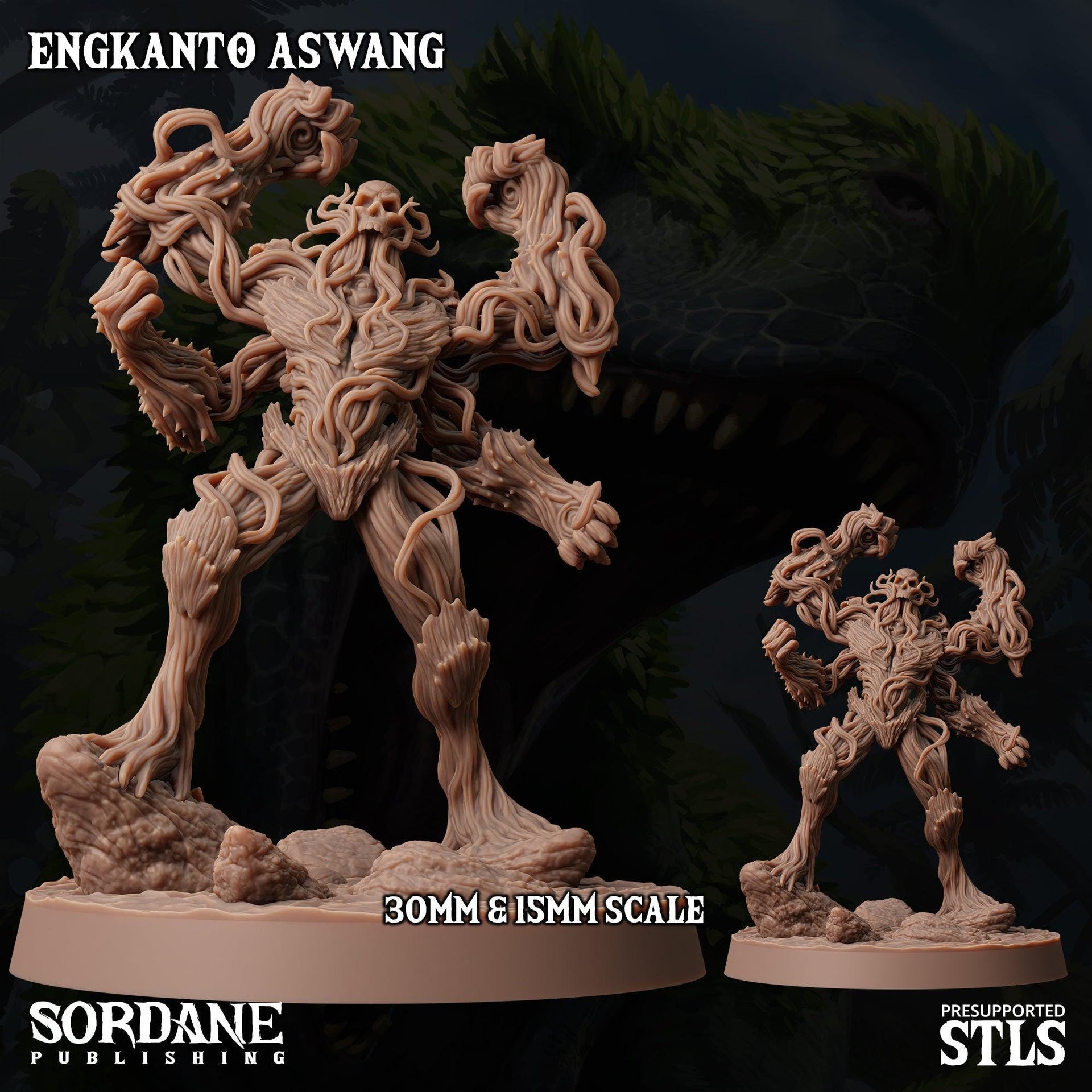 Engkanto Aswang. Undead Vine Monster - Sordane Publishing | 28mm and 32mm | Wargaming | DnD | Tabletop Roleplaying