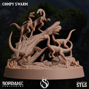 Compy Swarm. Raptor Pack - Sordane Publishing | 28mm and 32mm | Wargaming | DnD | Tabletop Roleplaying