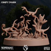 Compy Swarm. Raptor Pack - Sordane Publishing | 28mm and 32mm | Wargaming | DnD | Tabletop Roleplaying
