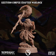 Kestudo Corpse Crafter Warlock. Turtle Necromancer - Sordane Publishing | 28mm and 32mm | Wargaming | DnD | Tabletop Roleplaying