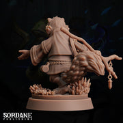 Rathkon Herbalist, Racoon Druid - Sordane Publishing | 28mm and 32mm | Wargaming | DnD | Tabletop Roleplaying