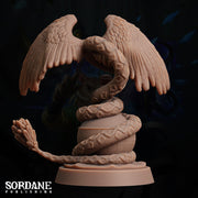 Snake Tuavala, winged Coatl - Sordane Publishing | 28mm and 32mm | Wargaming | DnD | Tabletop Roleplaying