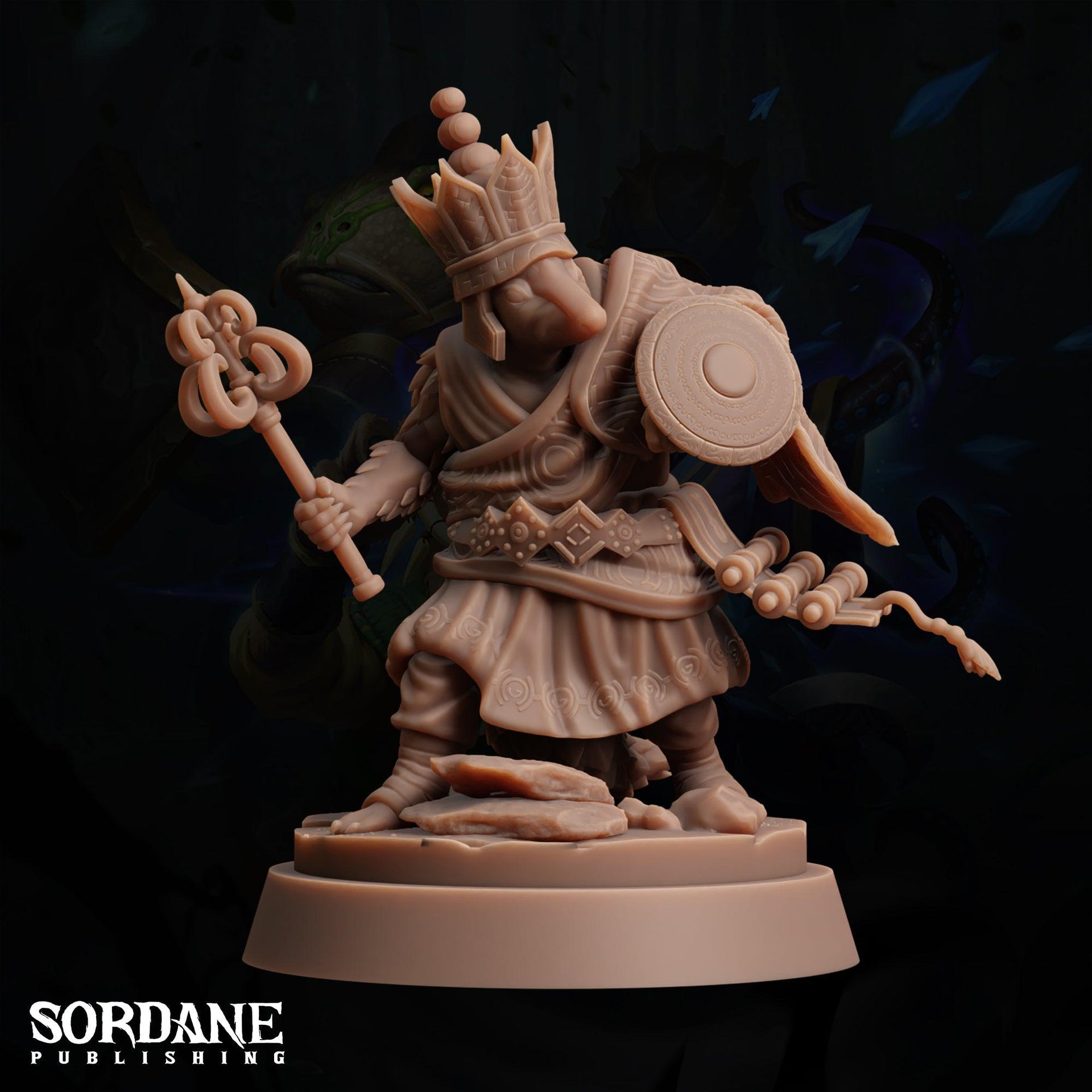 Pagpag Cleric, Llinae - Sordane Publishing | 28mm and 32mm | Wargaming | DnD | Tabletop Roleplaying