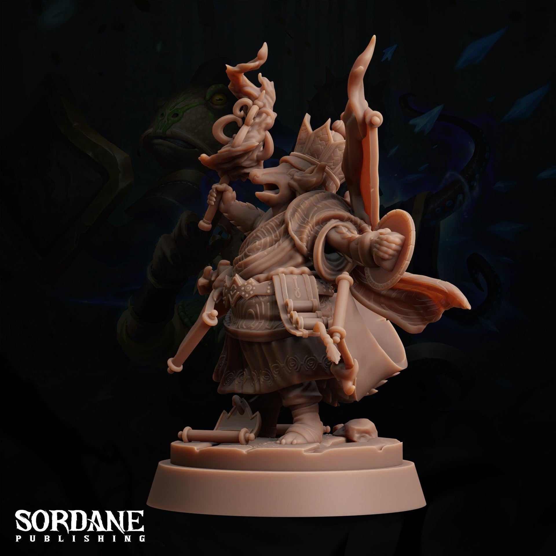 Pagpag Cleric, Llinae - Sordane Publishing | 28mm and 32mm | Wargaming | DnD | Tabletop Roleplaying