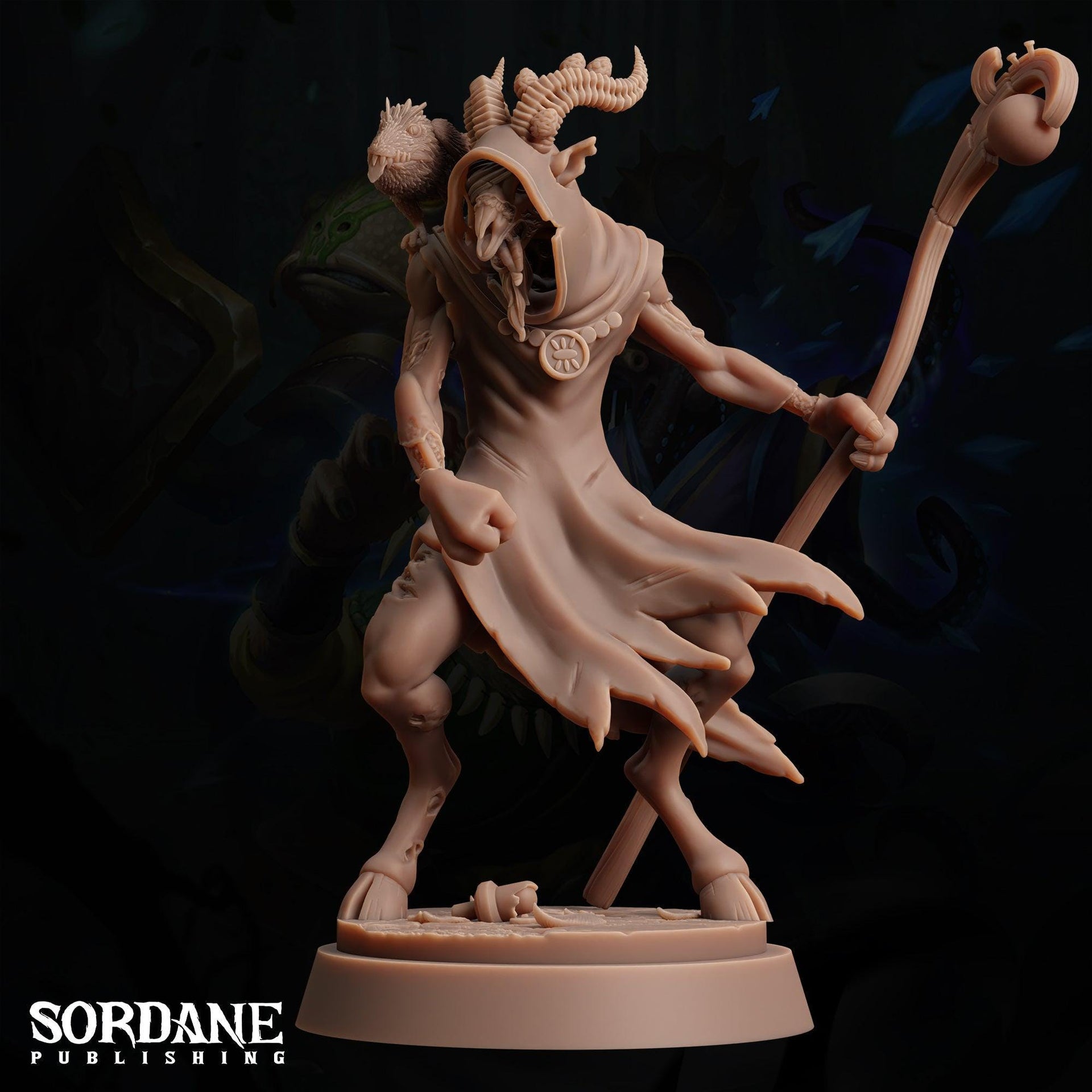 Munsa Halim, Goat Cultist - Sordane Publishing | 28mm and 32mm | Wargaming | DnD | Tabletop Roleplaying