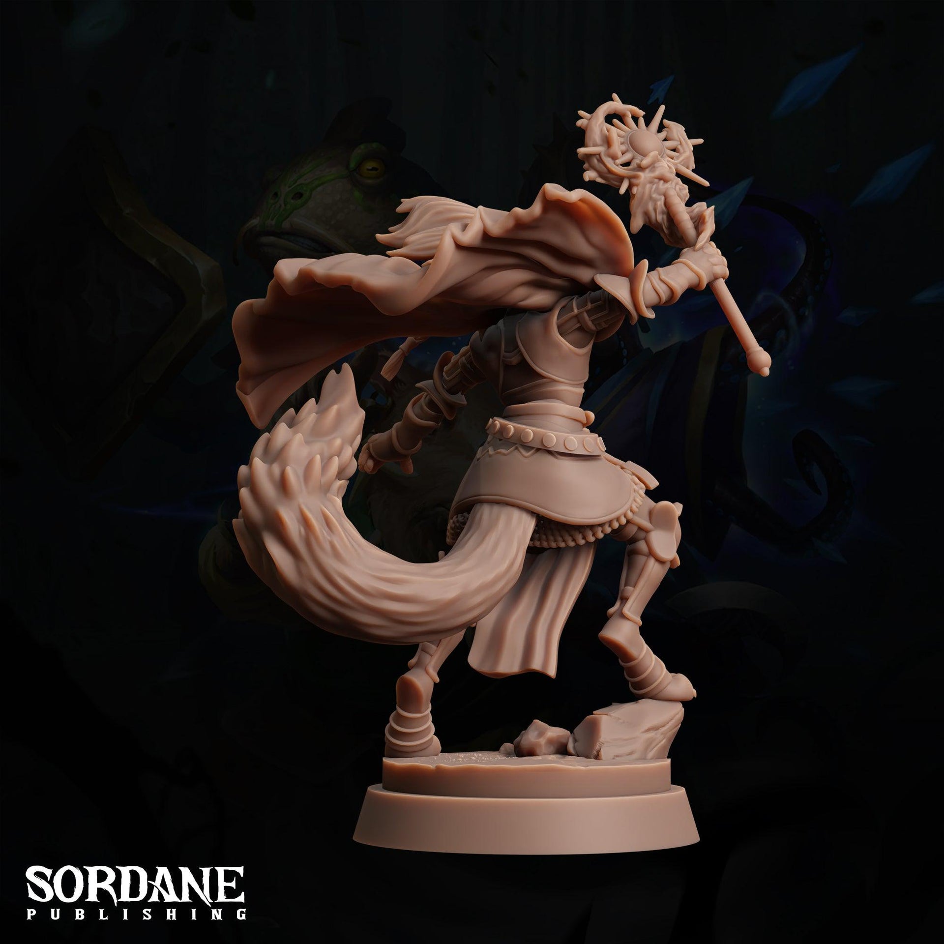 Isatis Paladin, Wolf Folk Knight - Sordane Publishing | 28mm and 32mm | Wargaming | DnD | Tabletop Roleplaying