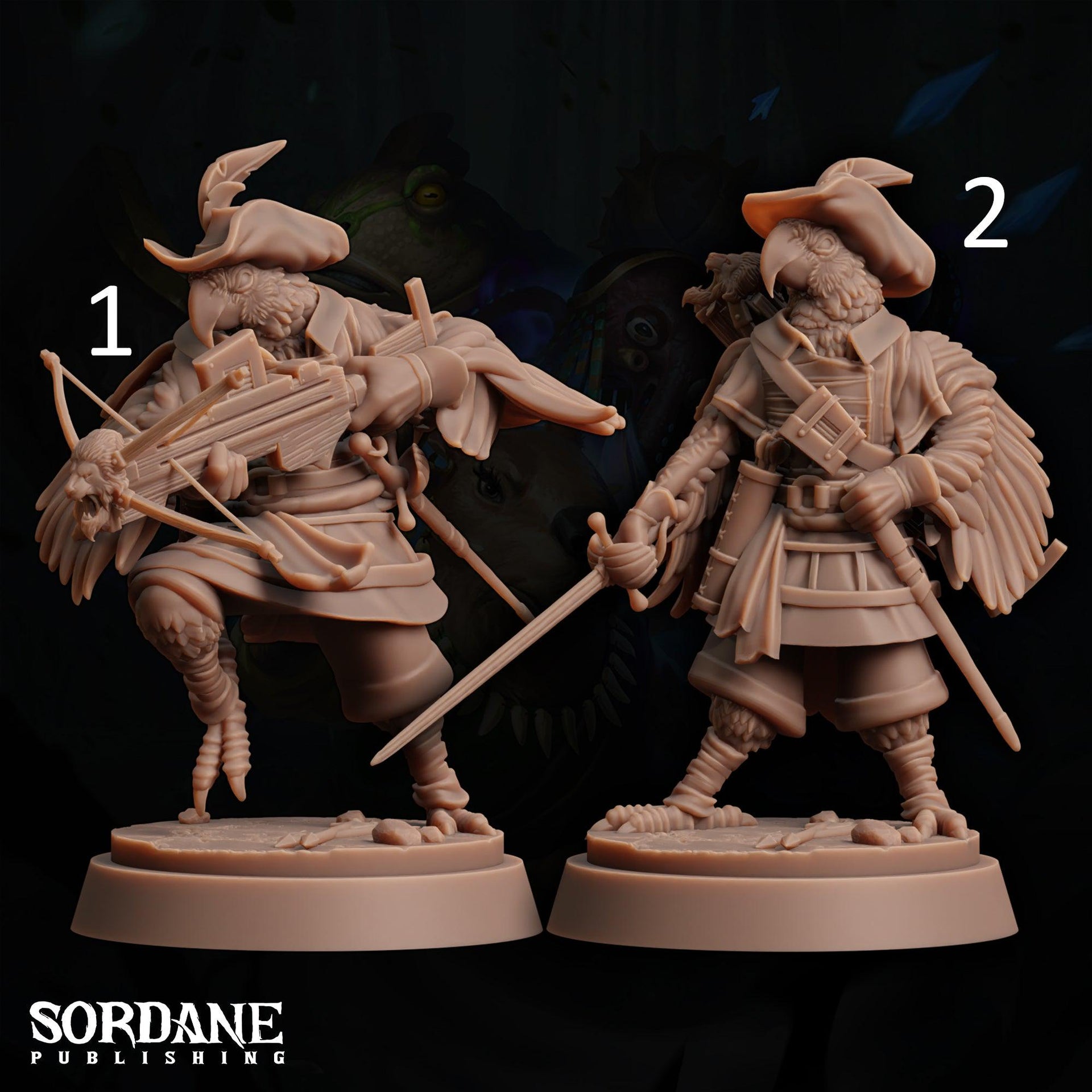 Colonial Hellion. Parrotfolk Adventurer - Sordane Publishing | 28mm and 32mm | Wargaming | DnD | Tabletop Roleplaying