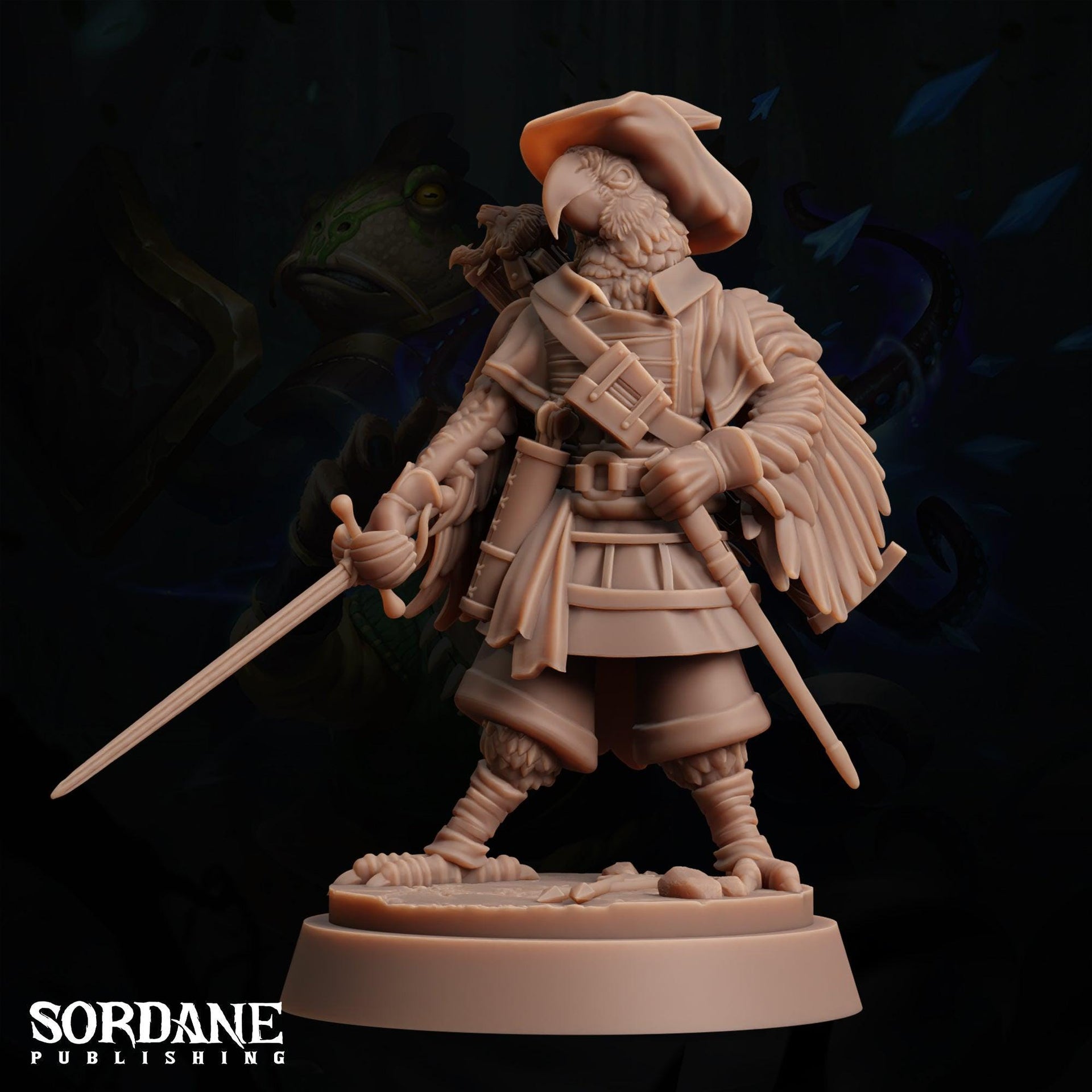 Colonial Hellion. Parrotfolk Adventurer - Sordane Publishing | 28mm and 32mm | Wargaming | DnD | Tabletop Roleplaying