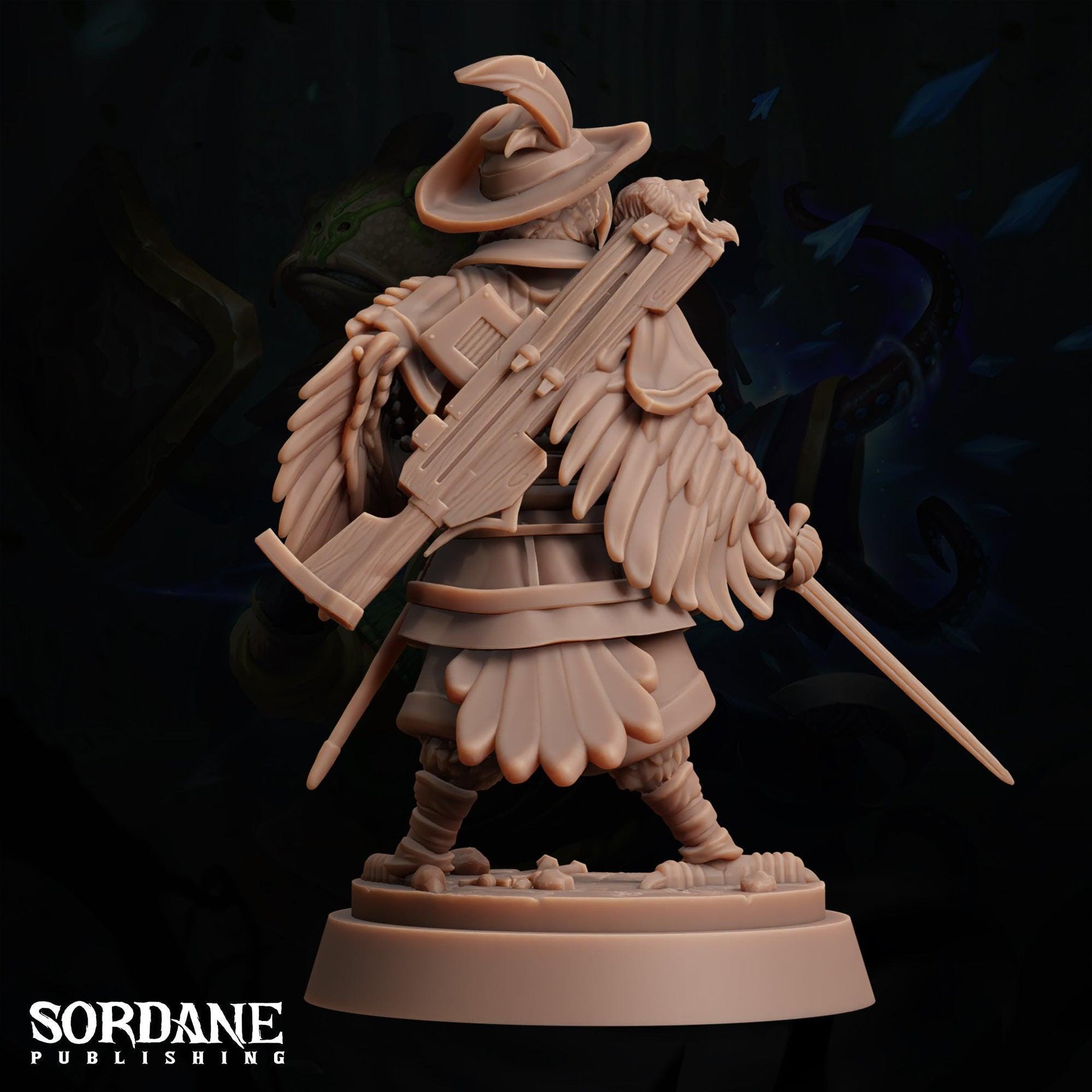 Colonial Hellion. Parrotfolk Adventurer - Sordane Publishing | 28mm and 32mm | Wargaming | DnD | Tabletop Roleplaying