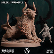 Borealis Ursobull. Auqatic Bull Hybrid - Sordane Publishing | 28mm and 32mm | Wargaming | DnD | Tabletop Roleplaying