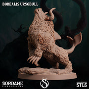 Borealis Ursobull. Auqatic Bull Hybrid - Sordane Publishing | 28mm and 32mm | Wargaming | DnD | Tabletop Roleplaying