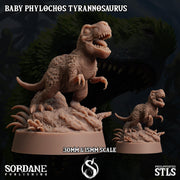 Baby Phylochos Tyrannosaurus, Tree Rex - Sordane Publishing | 28mm and 32mm | Wargaming | DnD | Tabletop Roleplaying