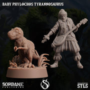 Baby Phylochos Tyrannosaurus, Tree Rex - Sordane Publishing | 28mm and 32mm | Wargaming | DnD | Tabletop Roleplaying