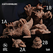Earth Rumblers. Mole Monsters - Sordane Publishing | 28mm and 32mm | Wargaming | DnD | Tabletop Roleplaying