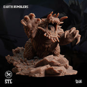 Earth Rumblers. Mole Monsters - Sordane Publishing | 28mm and 32mm | Wargaming | DnD | Tabletop Roleplaying