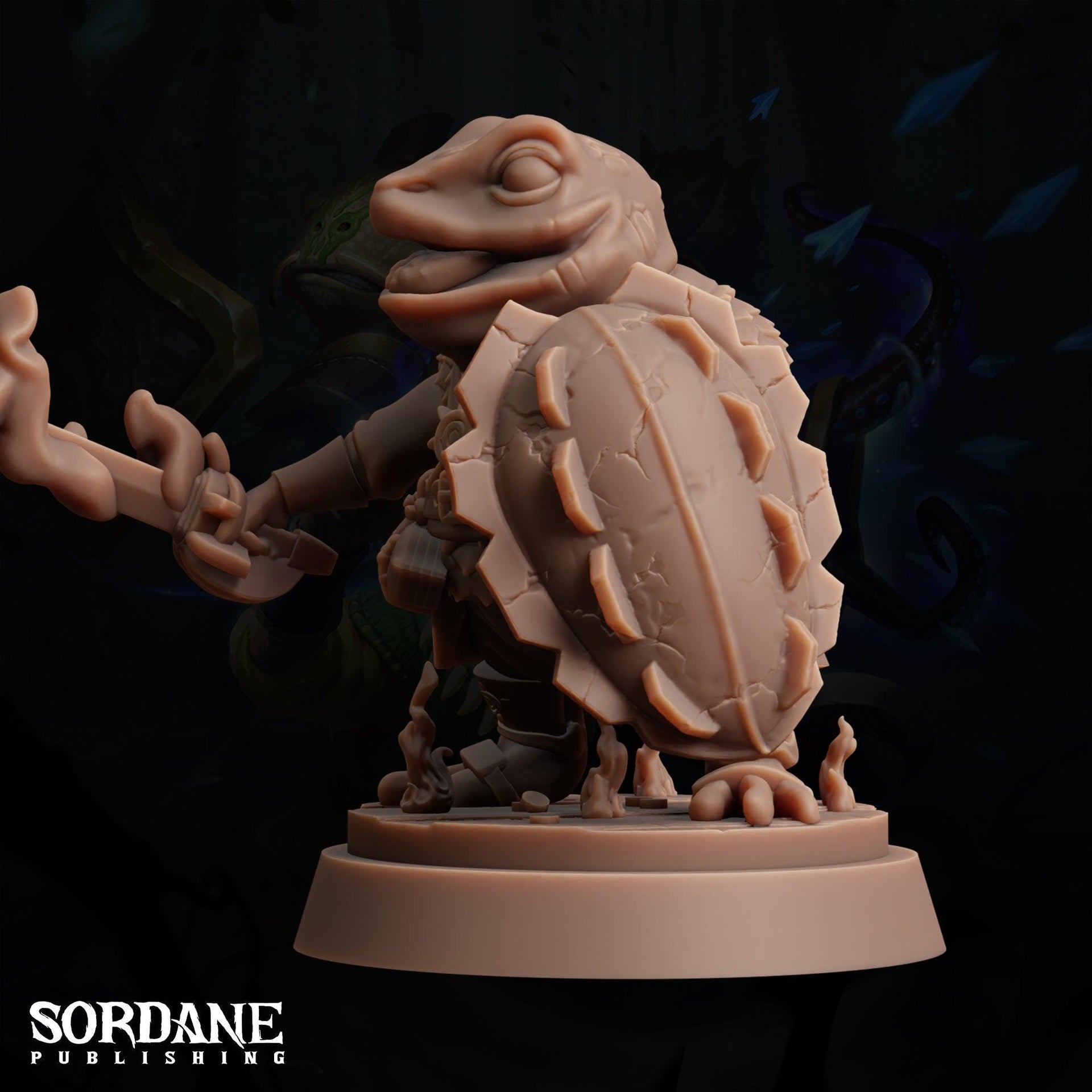 Froin Paladin, Aung. Frogfolk Warrior - Sordane Publishing | 28mm and 32mm | Wargaming | DnD | Tabletop Roleplaying