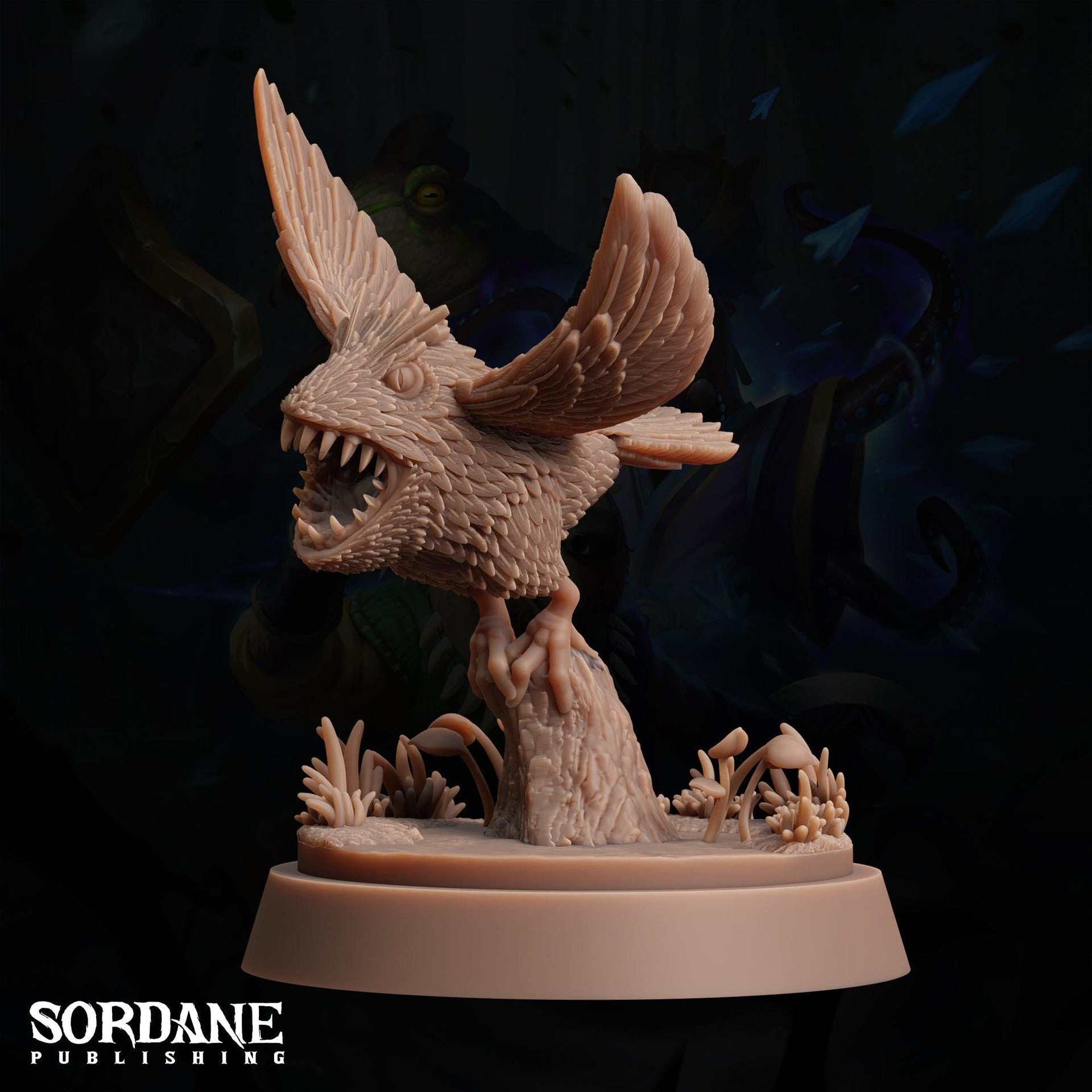 Krokol. Toothy Bird Monster - Sordane Publishing | 28mm and 32mm | Wargaming | DnD | Tabletop Roleplaying
