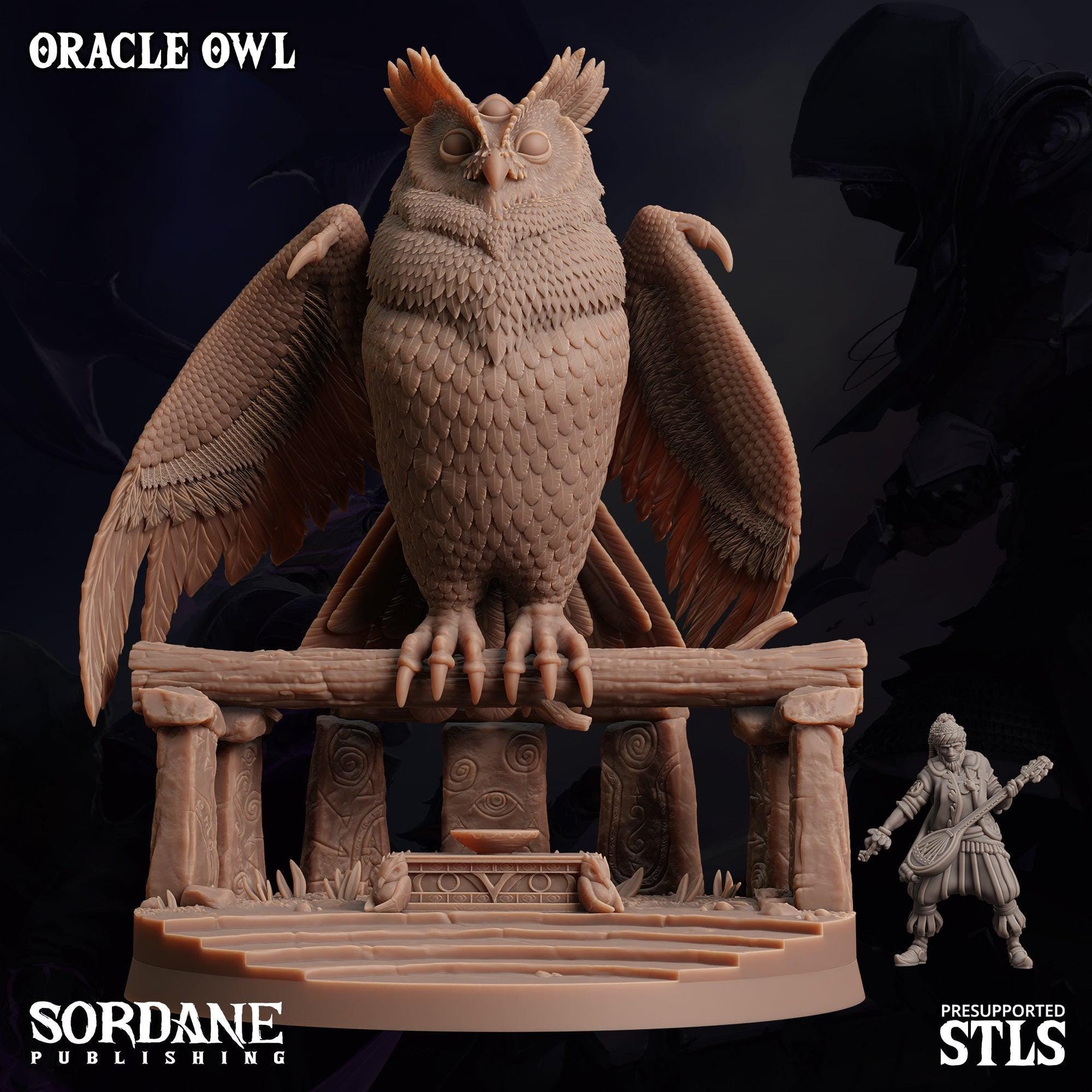 Oracle Owl - Sordane Publishing | 28mm and 32mm | Wargaming | DnD | Tabletop Roleplaying
