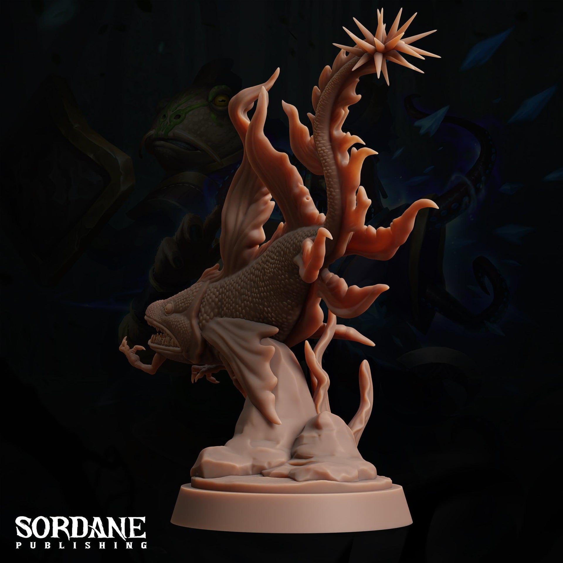 Nagbaa. Giant Fish Monster - Sordane Publishing | 28mm and 32mm | Wargaming | DnD | Tabletop Roleplaying