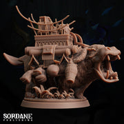 Pelk. Hairy Hippo Pack Animal- Sordane Publishing | 28mm and 32mm | Wargaming | DnD | Tabletop Roleplaying
