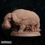 Pelk. Hairy Hippo Pack Animal- Sordane Publishing | 28mm and 32mm | Wargaming | DnD | Tabletop Roleplaying