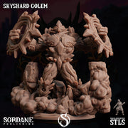 Skyshard Golem. Crystal Construct - Sordane Publishing | 28mm and 32mm | Wargaming | DnD | Tabletop Roleplaying