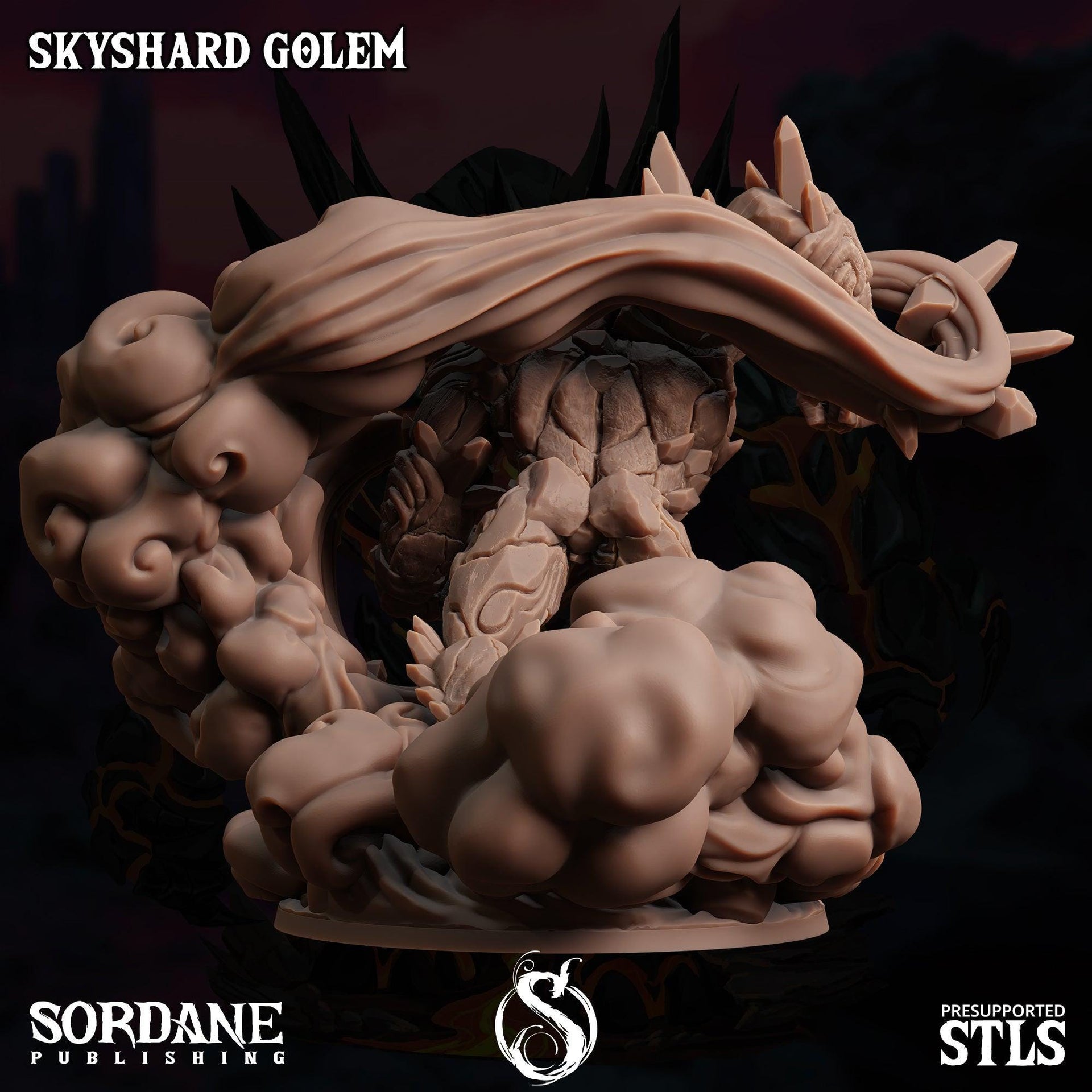 Skyshard Golem. Crystal Construct - Sordane Publishing | 28mm and 32mm | Wargaming | DnD | Tabletop Roleplaying