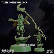 Tiltik Goblin Warlock - Sordane Publishing | 28mm and 32mm | Wargaming | DnD | Tabletop Roleplaying