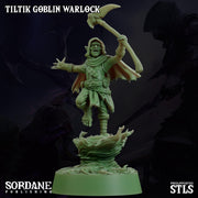 Tiltik Goblin Warlock - Sordane Publishing | 28mm and 32mm | Wargaming | DnD | Tabletop Roleplaying