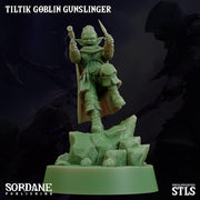 Tiltik Goblin Gunslinger - Sordane Publishing | 28mm and 32mm | Wargaming | DnD | Tabletop Roleplaying