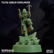 Tiltik Goblin Gunslinger - Sordane Publishing | 28mm and 32mm | Wargaming | DnD | Tabletop Roleplaying