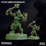 Tiltik Goblin Barbarian - Sordane Publishing | 28mm and 32mm | Wargaming | DnD | Tabletop Roleplaying