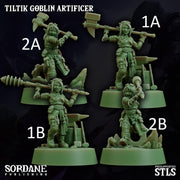 Tiltik Goblin Artificer - Sordane Publishing | 28mm and 32mm | Wargaming | DnD | Tabletop Roleplaying