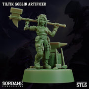 Tiltik Goblin Artificer - Sordane Publishing | 28mm and 32mm | Wargaming | DnD | Tabletop Roleplaying