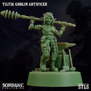 Tiltik Goblin Artificer - Sordane Publishing | 28mm and 32mm | Wargaming | DnD | Tabletop Roleplaying