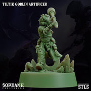 Tiltik Goblin Artificer - Sordane Publishing | 28mm and 32mm | Wargaming | DnD | Tabletop Roleplaying