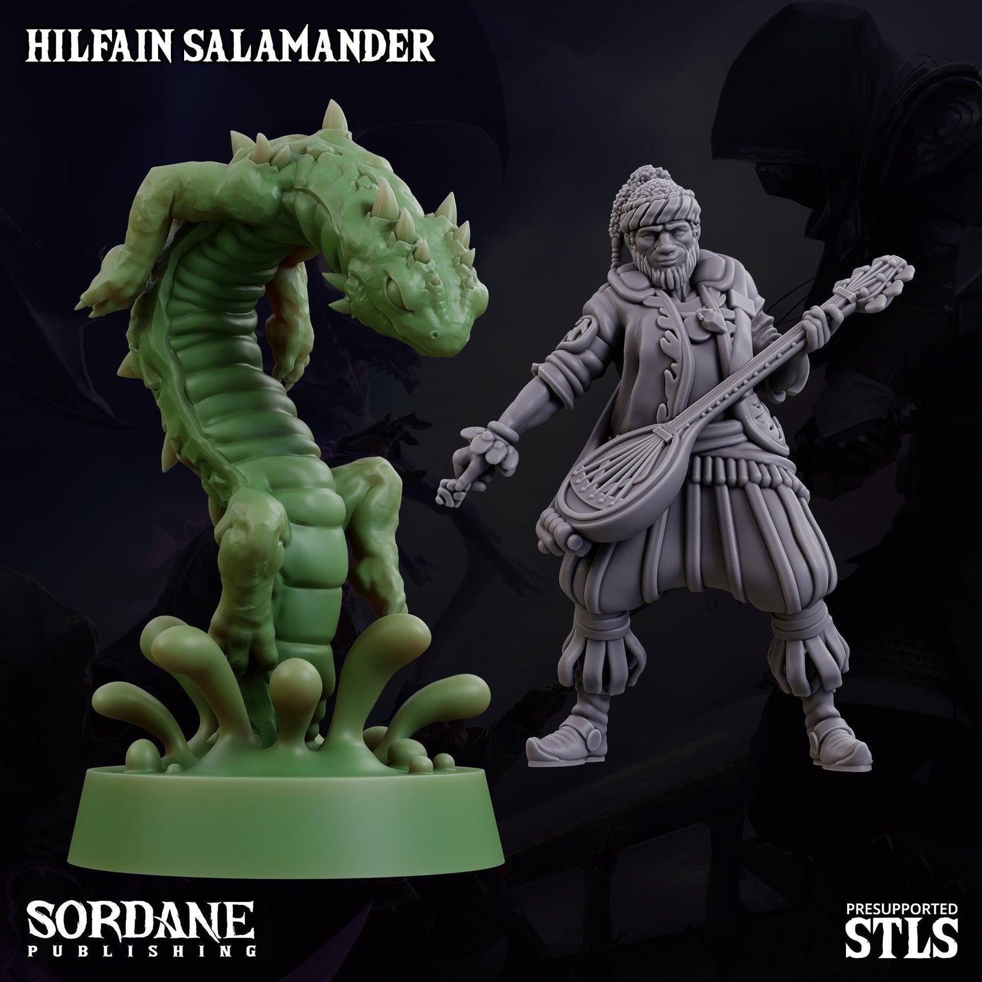 Hilfain Salamander - Sordane Publishing | 28mm and 32mm | Wargaming | DnD | Tabletop Roleplaying